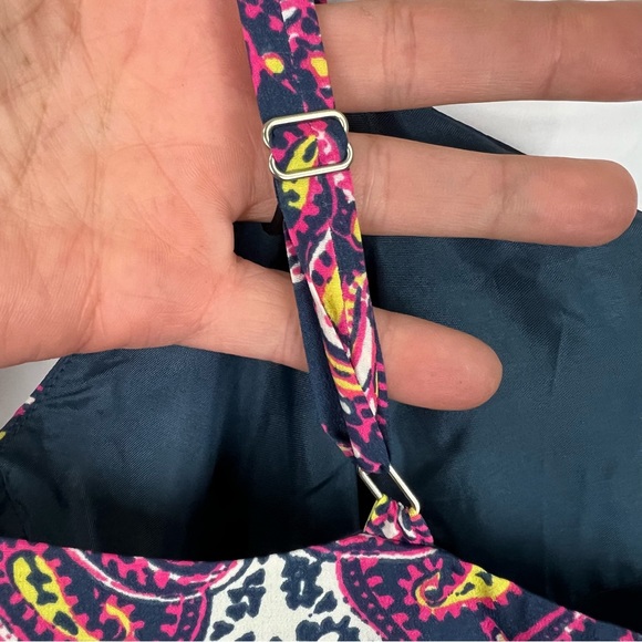 J. Crew Factory Pink Medallion Paisley Pockets Dress Size 0 - Picture 7 of 8